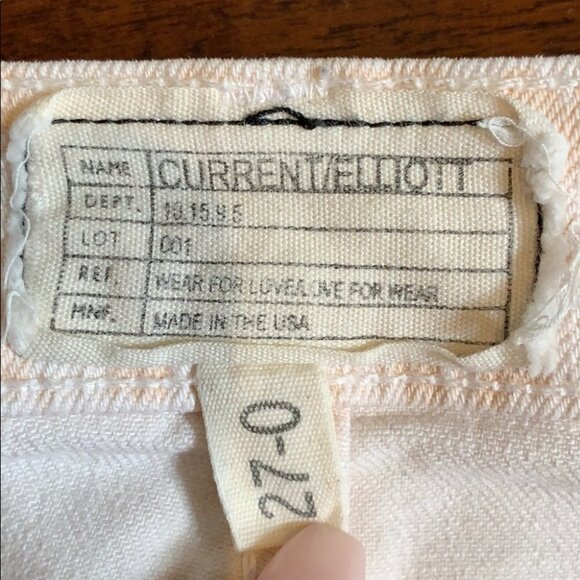 Current/Elliot “The Stiletto” Skinny Dusty Peach Jeans - Picture 8 of 14